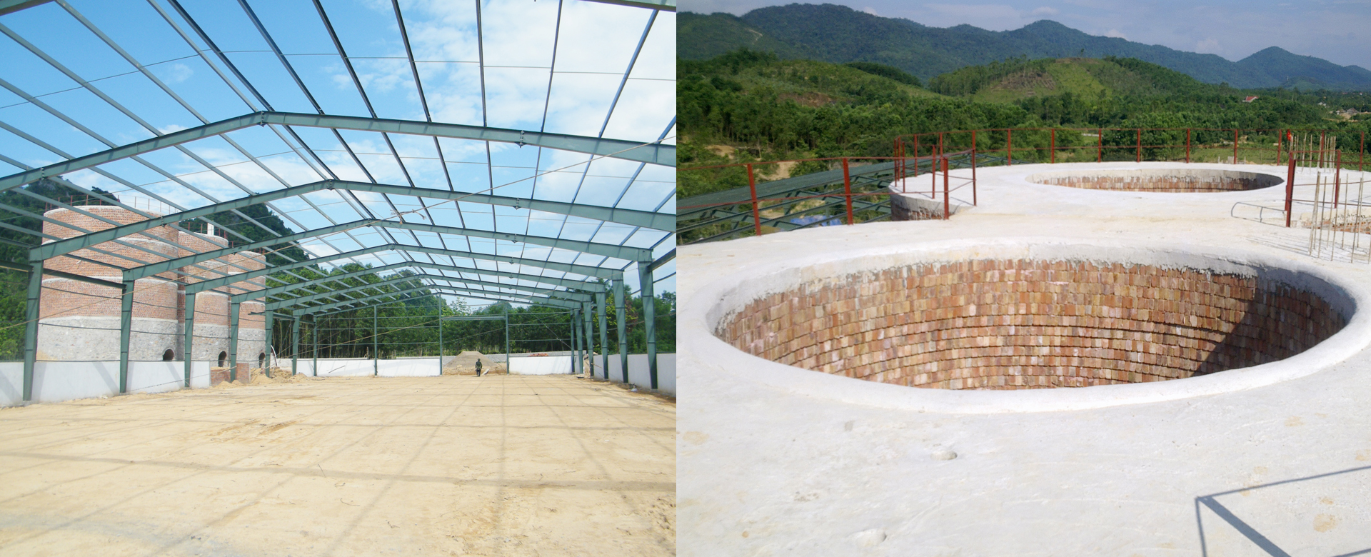 广平省石灰窑 - 石灰储存